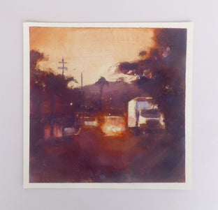 Original art for sale at UGallery.com | Guagua Y Atardecer by Jamal Sultan | $425 | oil painting | 8' h x 8' w | photo 3