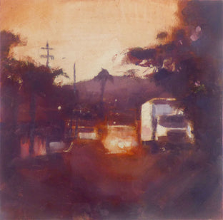 Original art for sale at UGallery.com | Guagua Y Atardecer by Jamal Sultan | $425 | oil painting | 8' h x 8' w | photo 1
