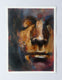 Original art for sale at UGallery.com | Mask #3 by Jamal Sultan | $475 | oil painting | 11.5' h x 8.5' w | thumbnail 3