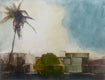 Original art for sale at UGallery.com | Paseo Del Encanto by Jamal Sultan | $525 | oil painting | 10.25' h x 13.25' w | thumbnail 1