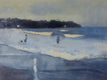 Original art for sale at UGallery.com | Playita Azulita by Jamal Sultan | $750 | oil painting | 14' h x 19' w | thumbnail 1