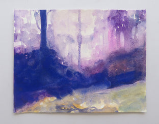 Original art for sale at UGallery.com | Bosque Oscuro by Jamal Sultan | $525 | watercolor painting | 11' h x 14' w | photo 3