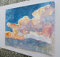 Original art for sale at UGallery.com | Nubes y Lluvia by Jamal Sultan | $525 | watercolor painting | 11' h x 14' w | thumbnail 2