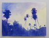 Original art for sale at UGallery.com | Palmas de la Madrugada by Jamal Sultan | $525 | watercolor painting | 11' h x 14' w | thumbnail 3