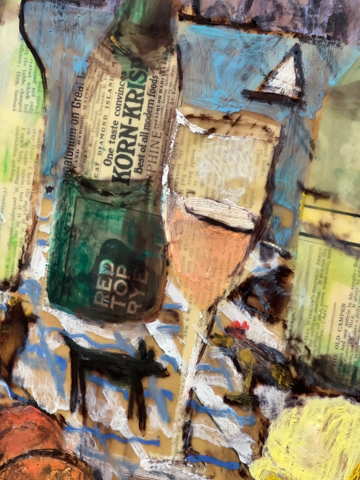 Rosé by the Bay by James Hartman |  Closeup View of Artwork 