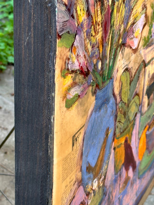 Still Life with Birds and Cows by James Hartman |  Side View of Artwork 