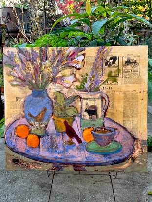 Still Life with Birds and Cows by James Hartman |  Context View of Artwork 