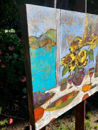 Sunflowers by James Hartman |  Side View of Artwork 