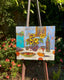 Original art for sale at UGallery.com | Sunflowers by James Hartman | $1,000 | encaustic artwork | 16' h x 18.25' w | thumbnail 3