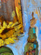 Original art for sale at UGallery.com | Sunflowers by James Hartman | $1,000 | encaustic artwork | 16' h x 18.25' w | thumbnail 4