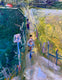 Original art for sale at UGallery.com | Biking at the Marina by James Hartman | $1,275 | oil painting | 22.5' h x 28' w | thumbnail 4