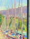 Original art for sale at UGallery.com | Harbor on the Bay by James Hartman | $2,275 | oil painting | 32' h x 32' w | thumbnail 2