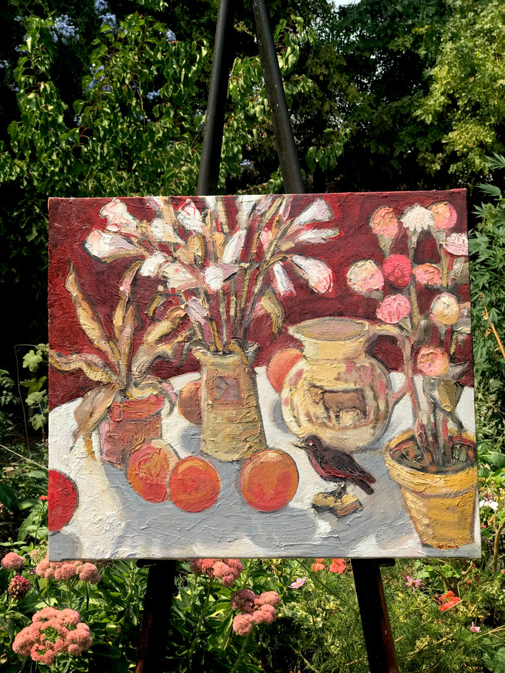 Still Life in a Limited Palette by James Hartman |  Context View of Artwork 