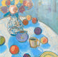 Original art for sale at UGallery.com | Still Life in Blue by James Hartman | $1,150 | oil painting | 22.5' h x 22.5' w | thumbnail 1