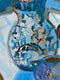 Original art for sale at UGallery.com | Still Life in Blue by James Hartman | $1,150 | oil painting | 22.5' h x 22.5' w | thumbnail 4