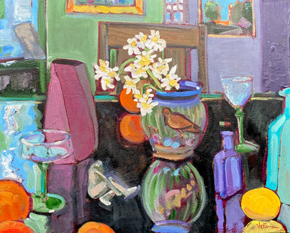 Still Life Interior with Daffodils by James Hartman | Artwork Main Image