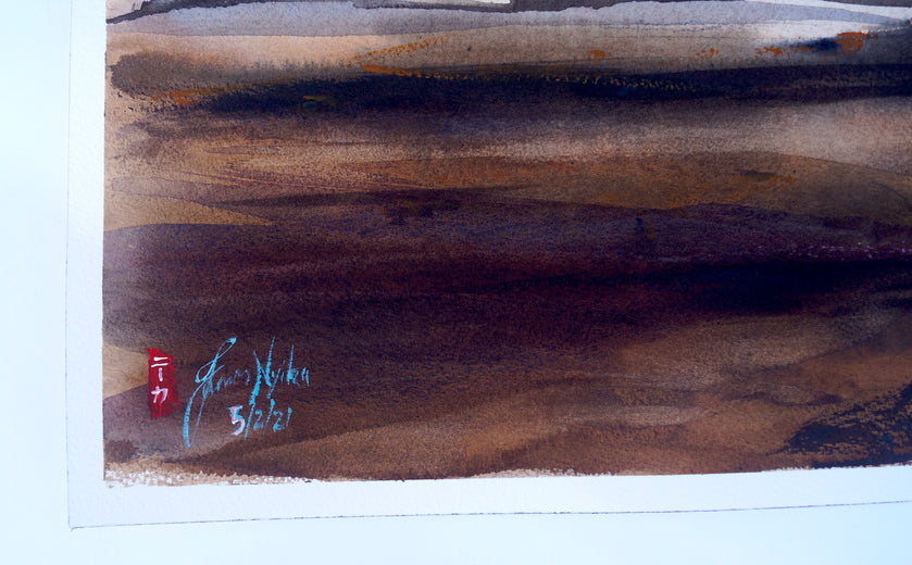 Ballooning, Morocco by James Nyika |  Side View of Artwork 