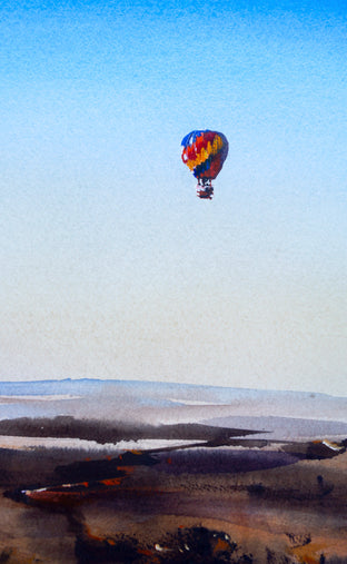 Original art for sale at UGallery.com | Ballooning, Morocco by James Nyika | $800 | watercolor painting | 18' h x 24' w | photo 4