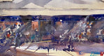 Original art for sale at UGallery.com | Bar du Central by James Nyika | $525 | watercolor painting | 16' h x 12' w | thumbnail 4