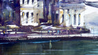 Original art for sale at UGallery.com | Bosphorus by James Nyika | $800 | watercolor painting | 18' h x 24' w | thumbnail 4