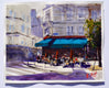Original art for sale at UGallery.com | Cafe Le Chinon by James Nyika | $600 | watercolor painting | 16' h x 20' w | thumbnail 3