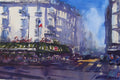 Original art for sale at UGallery.com | Cafe le Select by James Nyika | $900 | watercolor painting | 15' h x 22' w | thumbnail 1