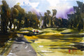 Original art for sale at UGallery.com | Hole 6 by James Nyika | $600 | watercolor painting | 15' h x 22' w | thumbnail 1