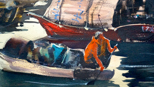 Hong Kong - The Transporter by James Nyika |   Closeup View of Artwork 