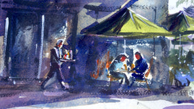 Original art for sale at UGallery.com | Julii by James Nyika | $700 | watercolor painting | 18' h x 24' w | thumbnail 4