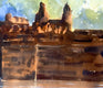 Original art for sale at UGallery.com | Moat Guardian by James Nyika | $700 | watercolor painting | 15' h x 22' w | thumbnail 4