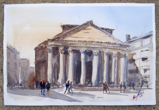 Morning at the Pantheon by James Nyika |  Context View of Artwork 