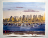 Original art for sale at UGallery.com | San Diego Bay by James Nyika | $600 | watercolor painting | 16' h x 20' w | thumbnail 3