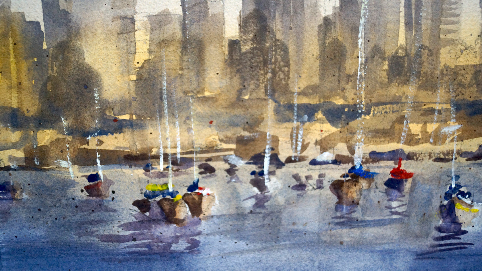 San Diego Bay by James Nyika |  Closeup View of Artwork 