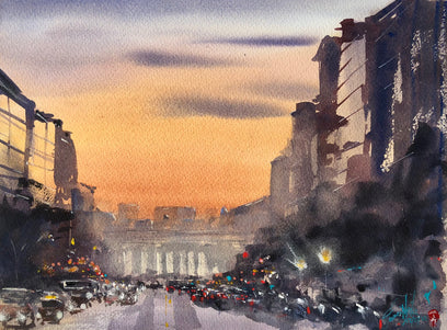 Sunset on F Street by James Nyika | Artwork Main Image