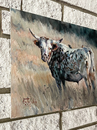 Original art for sale at UGallery.com | Summer Pastures by Jan Fontecchio Perley | $675 | oil painting | 11' h x 14' w | photo 2