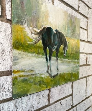 Morning Sun by Jan Fontecchio Perley |  Side View of Artwork 