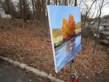 Original art for sale at UGallery.com | At Water's Edge by Janet Dyer | $975 | acrylic painting | 20' h x 20' w | thumbnail 2