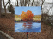 Original art for sale at UGallery.com | At Water's Edge by Janet Dyer | $975 | acrylic painting | 20' h x 20' w | thumbnail 3