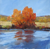 Original art for sale at UGallery.com | At Water's Edge by Janet Dyer | $975 | acrylic painting | 20' h x 20' w | thumbnail 1