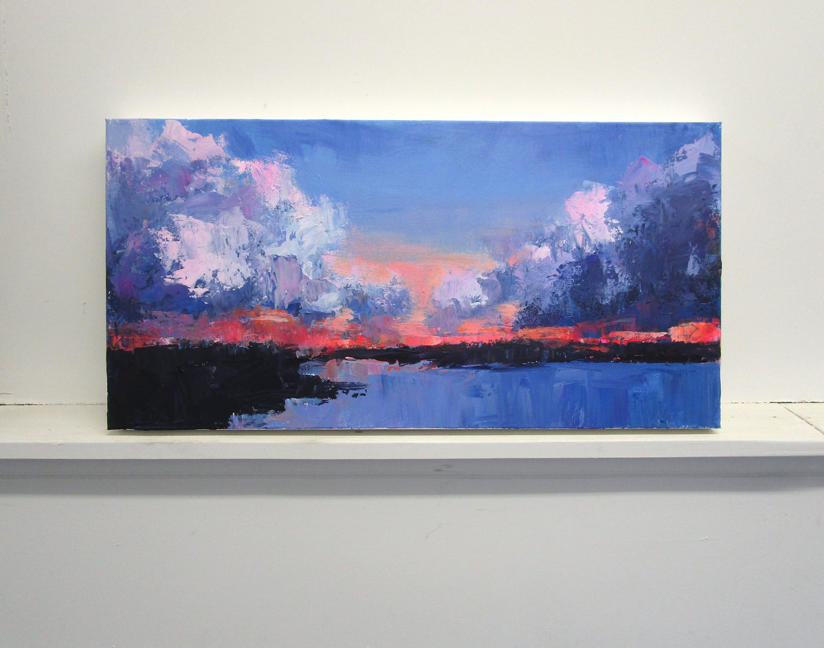 Beach at Sunset by Janet Dyer |  Context View of Artwork 