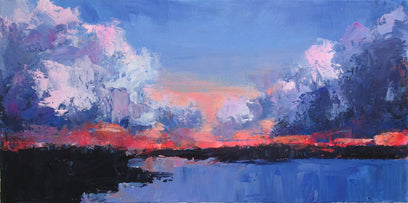 Beach at Sunset by Janet Dyer | Artwork Main Image