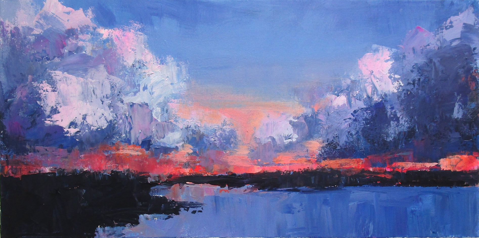 Beach at Sunset by Janet Dyer |  Artwork Main Image 
