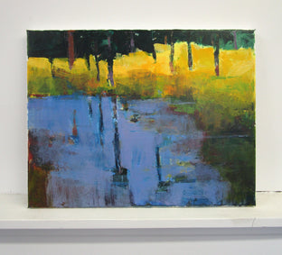 Blue Pond by Janet Dyer |  Context View of Artwork 
