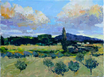 Fields at Sunset, Provence by Janet Dyer | Artwork Main Image