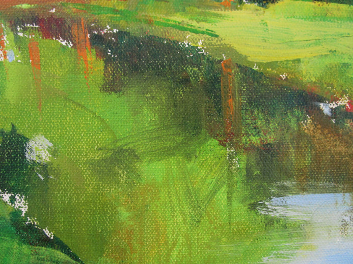 French Canal by Janet Dyer |   Closeup View of Artwork 