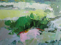 Original art for sale at UGallery.com | Hidden Pink House, Provence by Janet Dyer | $525 | acrylic painting | 14' h x 14' w | thumbnail 4