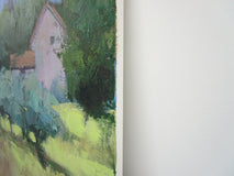 Original art for sale at UGallery.com | House with Olive Trees by Janet Dyer | $1,000 | acrylic painting | 20' h x 20' w | thumbnail 2
