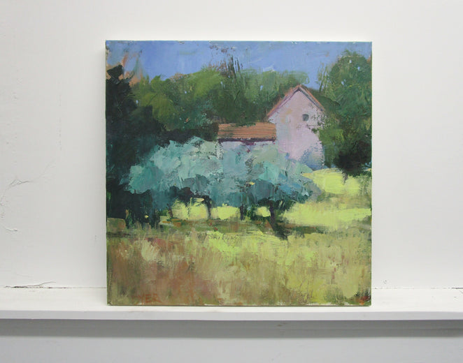 House with Olive Trees by Janet Dyer |  Context View of Artwork 