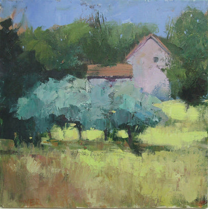 House with Olive Trees by Janet Dyer | Artwork Main Image