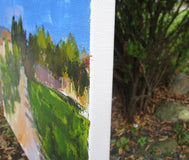 Original art for sale at UGallery.com | La Longère, Seguret by Janet Dyer | $475 | acrylic painting | 12' h x 16' w | thumbnail 2